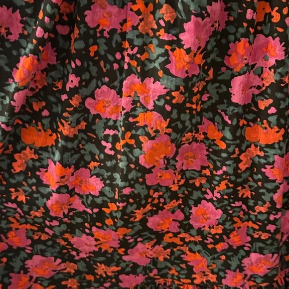 NWOT Fore 100% Cotton Magenta Maxi Dress Size L - Picture 3 of 6